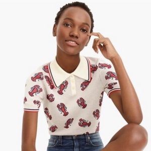 J. Crew x Reed lobster sweater polo xs.